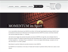 Tablet Screenshot of momentum-sports.de